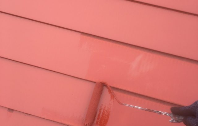 都留市Y様邸、外壁･屋根塗装工事 屋根塗装下塗り