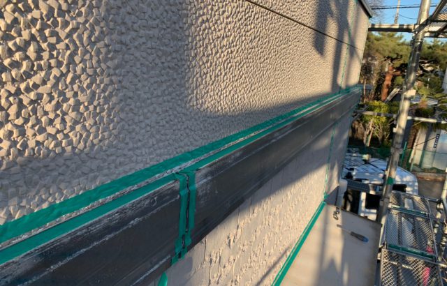 甲府市F様邸、外壁･屋根塗装工事 コーキング工事