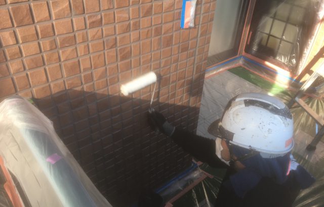 山梨県甲府市　T様邸の外壁塗装、屋根塗装で外壁にクリヤー塗装を行いました。