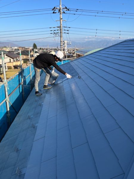 山梨県山梨市　屋根・外壁塗装工事　屋根塗装の流れは？