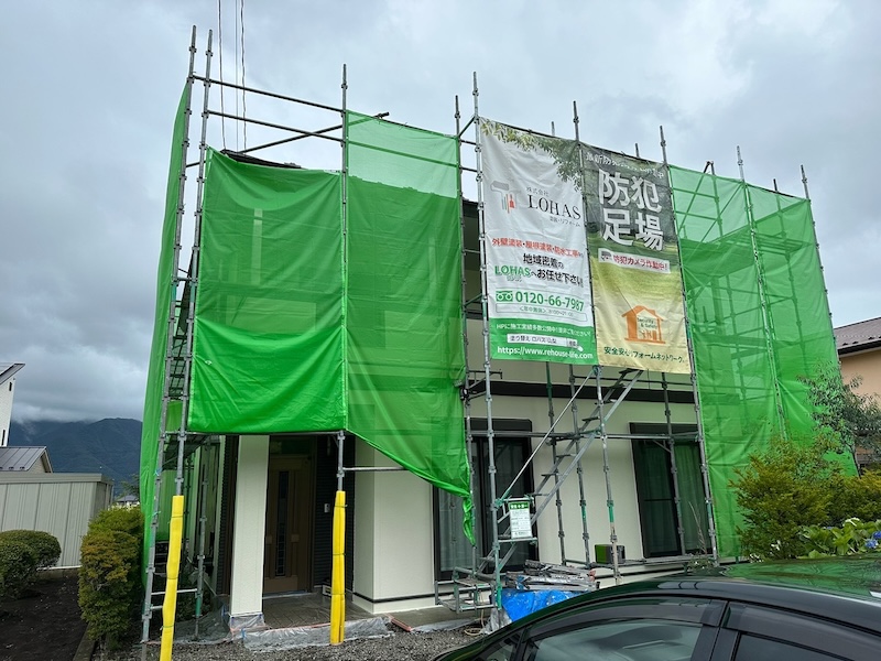山梨県富士河口湖町　屋根塗装・外壁塗装工事　外壁塗装工事はどんな流れ？