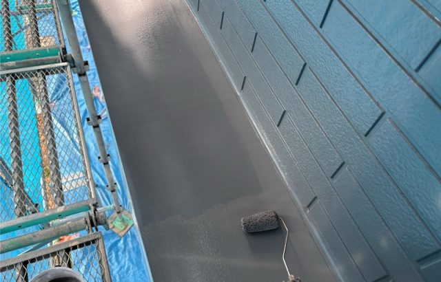 山梨県笛吹市｜霧よけと丸型フード 鉄部を塗装しました！