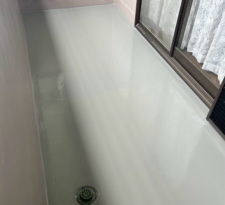 山梨県笛吹市｜ベランダ防水は新規でウレタン防水を施工しました！