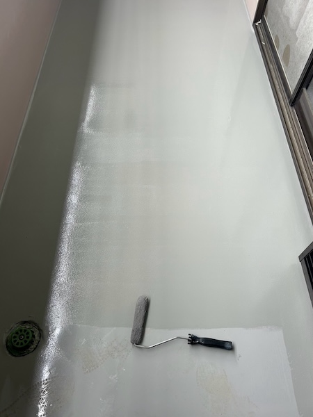 山梨県笛吹市|ベランダ防水は新規でウレタン防水を施工しました!